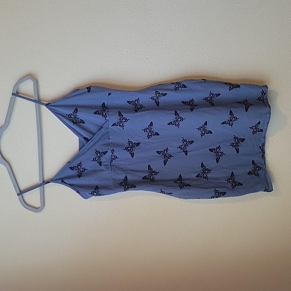 BLUE summer Wildfable dress with Black butterflys 🦋 XXL